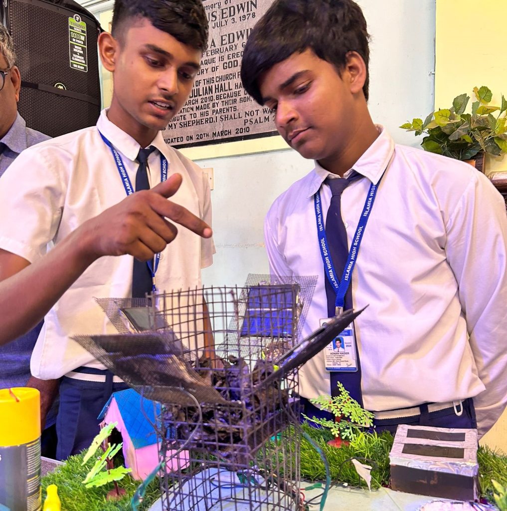 Students at science fair